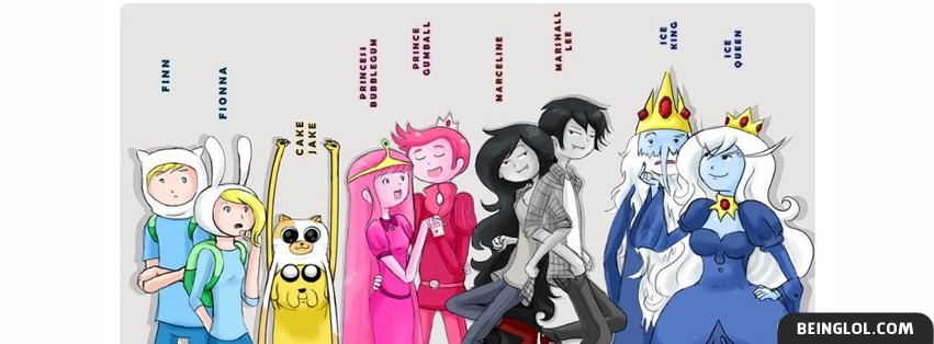 Adventure Time Characters 2 Facebook Cover