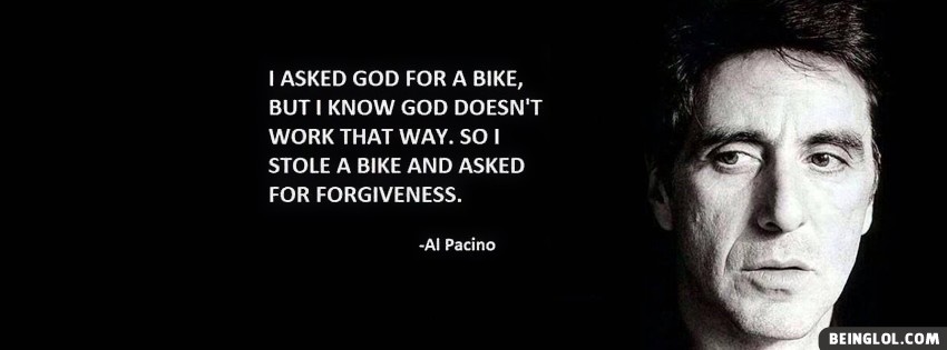Al Pacino Quote Facebook Cover