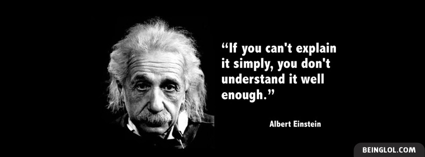 Albert Einstein Quote Facebook Cover