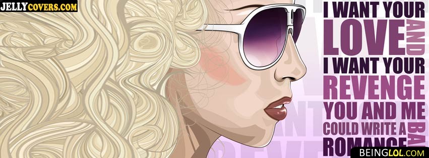 bad romance facebook cover Cover