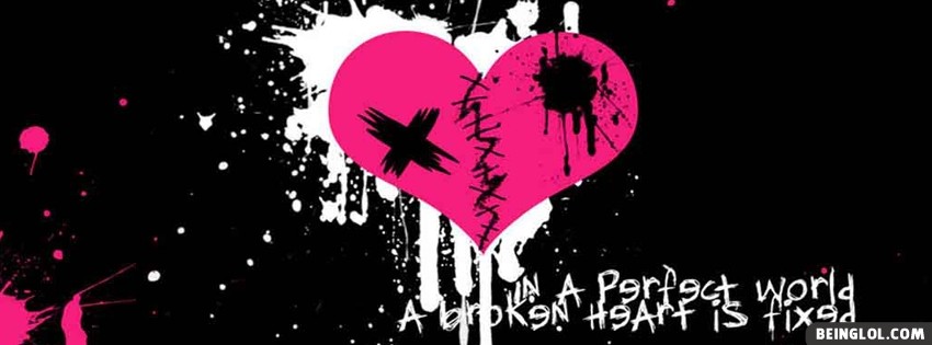 Broken Heart Facebook Cover