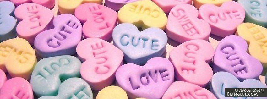 Candy Hearts Facebook Cover