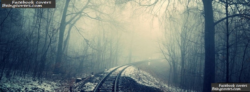 Cold Train Tracks Facebook Cover