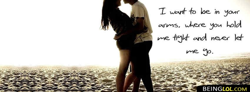 Cute Couple Quote Facebook Cover