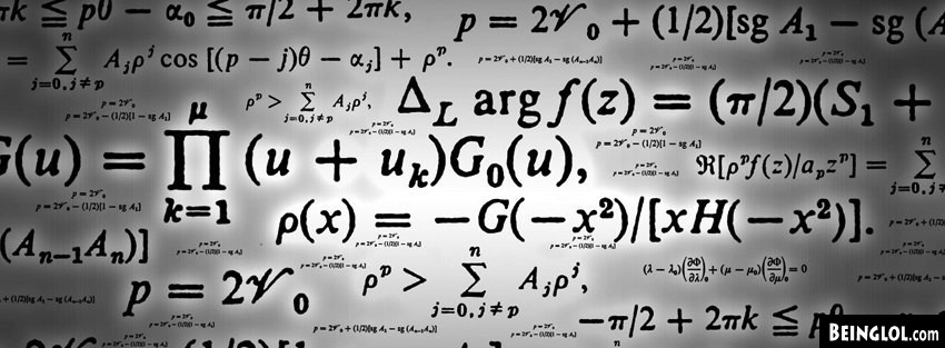Formulas Math Equations Facebook Cover