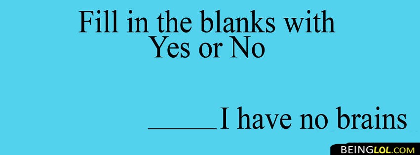 Funny Fill In The Blanks Facebook Cover