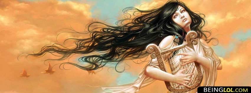 Girl With Instrument FB Cover Facebook Cover