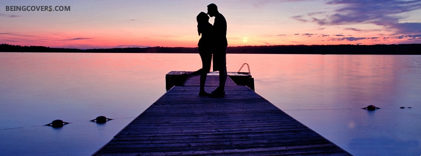 Kissing In The-Sunset Facebook Cover