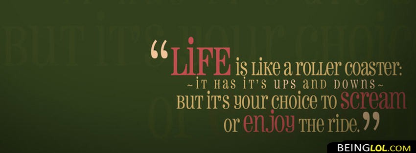 Life Is A Roller Coaster Facebook Cover