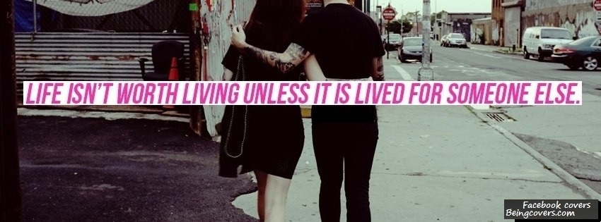 Lived For Someone Facebook Cover