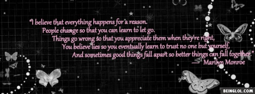 Marilyn Monroe Quote Facebook Cover