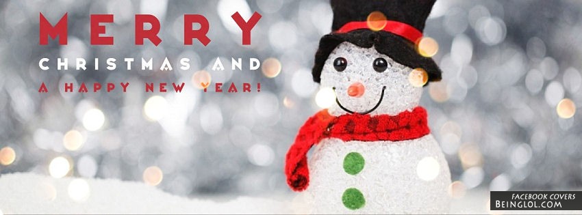 Merry Christmas And A Happy New Year Facebook Cover