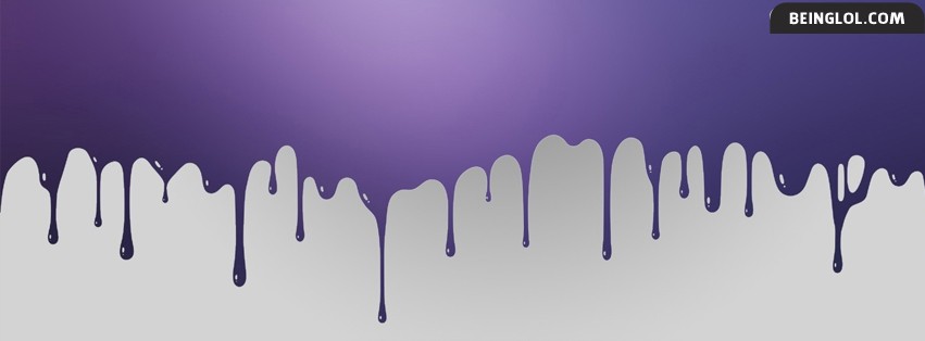 Purple Drip Facebook Cover