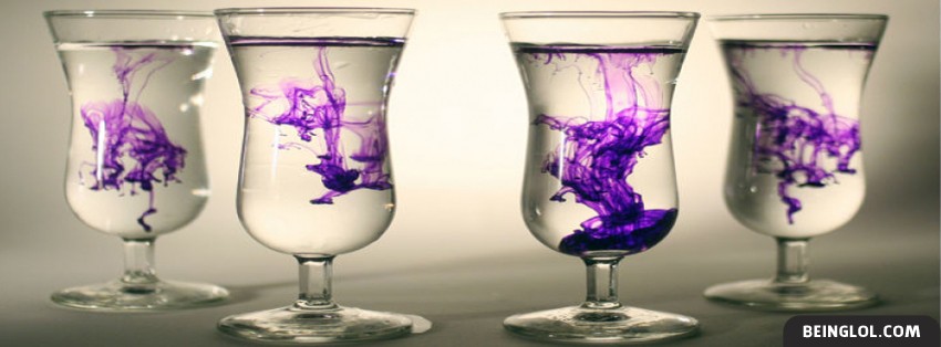 Purple Water Effect Facebook Cover