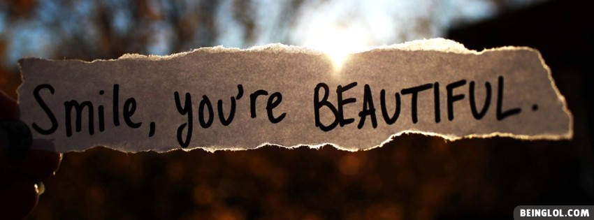 Smile You Are Beautiful Facebook Cover