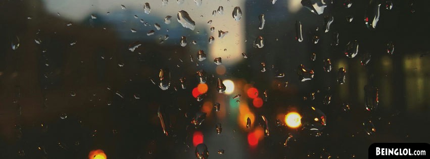 Waterdroplets On Glass Facebook Cover