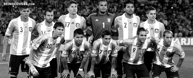 Argentina National Team 2014 Black And White Cover