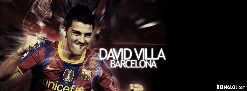 Barcelona David Villa Facebook Cover