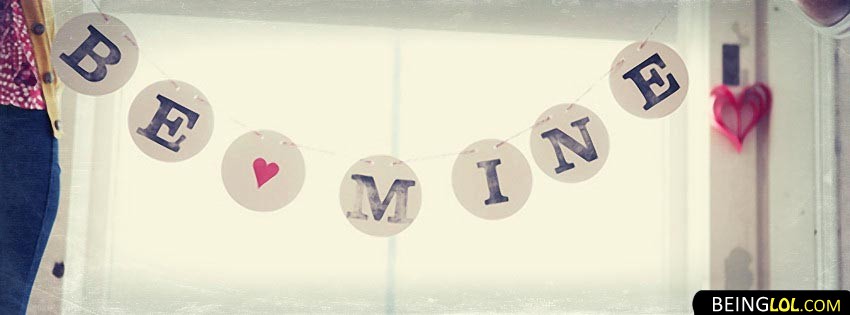 Be Mine Love Facebook Cover