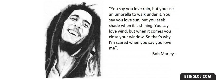 Bob Marley Quote Cover