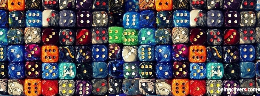 Colorful Dice Facebook Cover