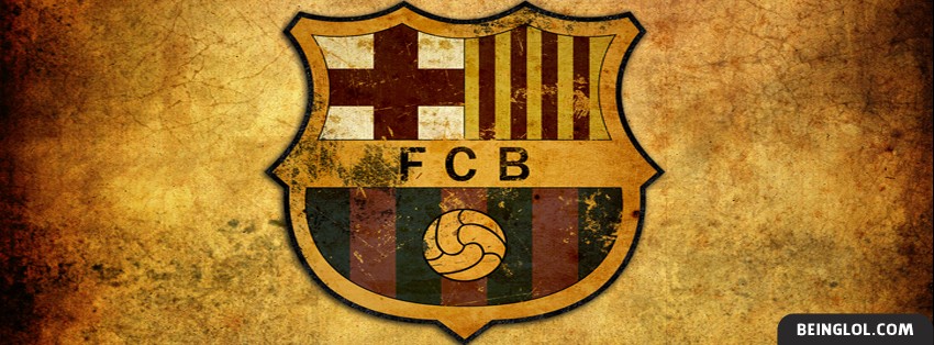 FC Barcelona Faded Logo Facebook Cover