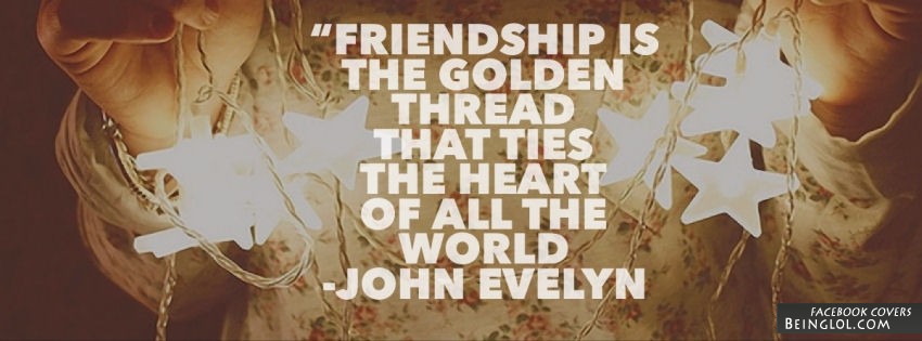 Friendship is the golden thread that ties the heart of all the world. Cover