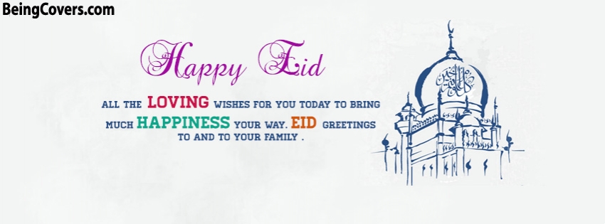 Happy Eid Wishes Facebook Cover