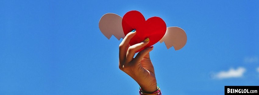 Heart Wings Sky Facebook Covers Facebook Cover