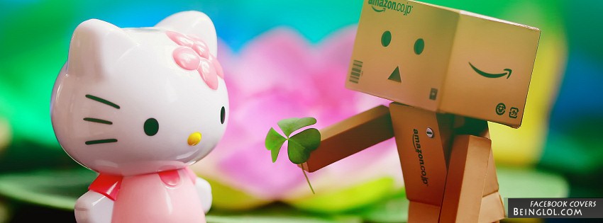 Hello Kitty And Danbo Facebook Cover