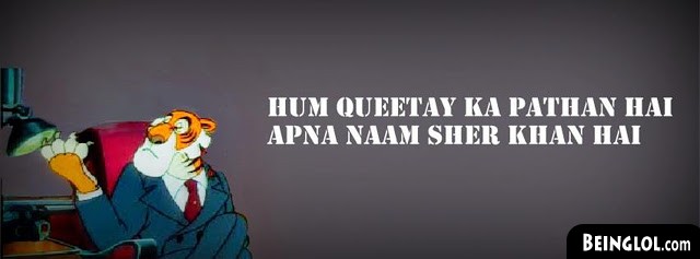Hum Queetay Ka Pathan Hai Apna Naam Sher Khan Hai Facebook Cover