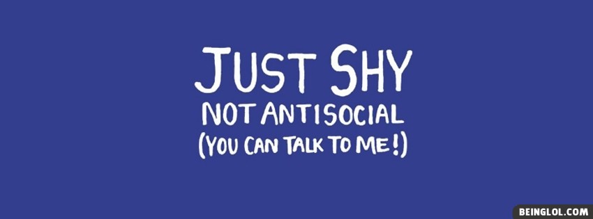 Just Shy Not Antisocial Cover