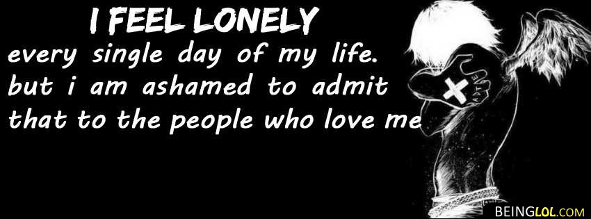 lonely quote facebook cover Cover
