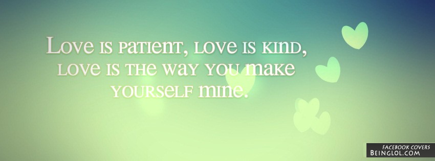 Love Is Patient Love Is Kind Cover