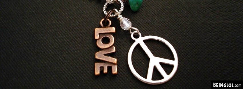 Love Peace Hippie Necklace Facebook Covers Cover