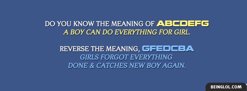 Meaning of ABCDEFG Cover