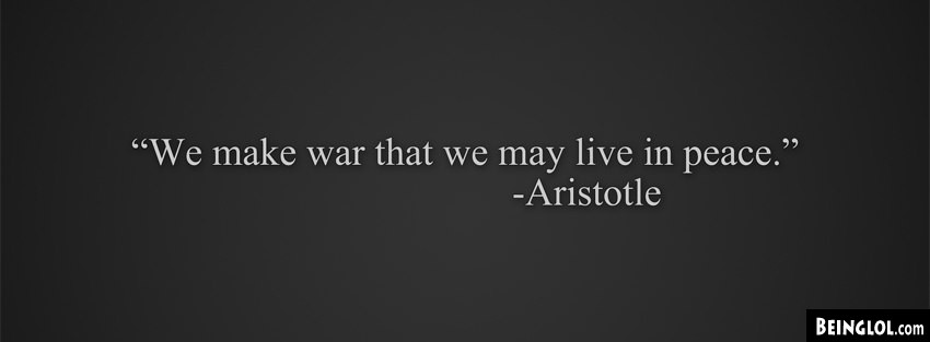 Peace Quote Aristotle Cover