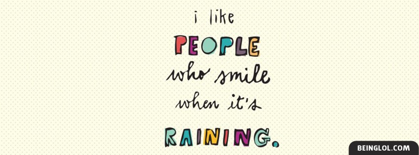 People Who Smile When Its Raining Cover