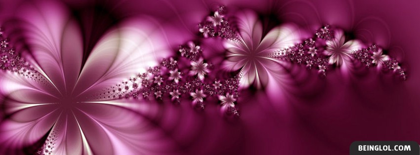 Pink Flower Effect Cover