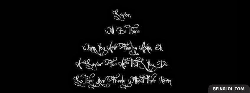Saviour Lyrics by Black Veil Brides Cover