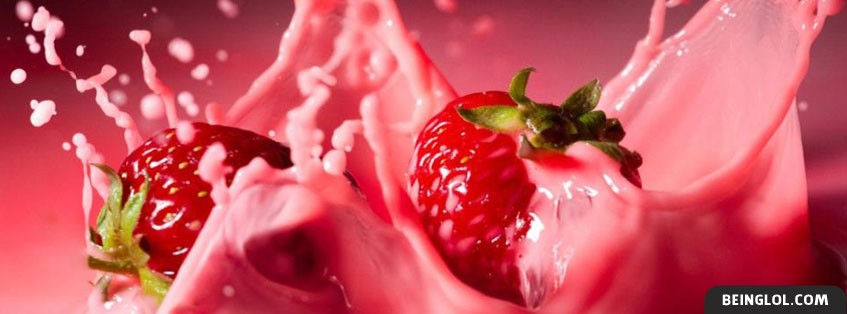 Strawberry Splash Facebook Cover