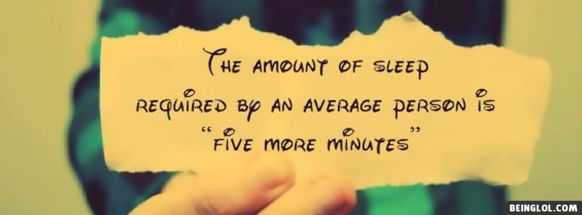 The Amount Of Sleep Cover