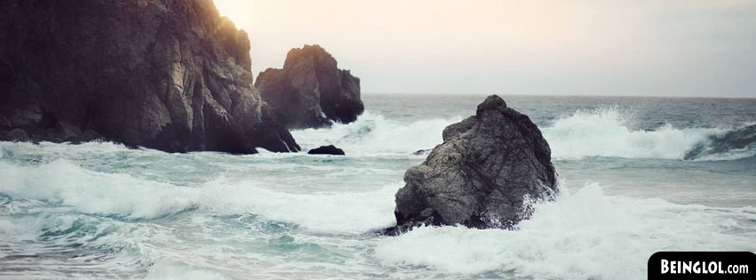 Waves Clashing Facebook Cover