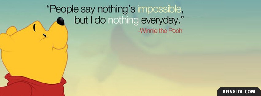 Winnie The Pooh Quote Cover