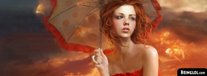 Woman And A Goldfish Fantasy Art Cover